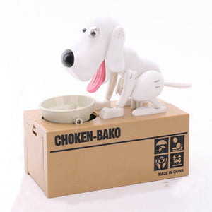 Hungry Puppy Mechanical Coin Bank. (6 Colors Available)