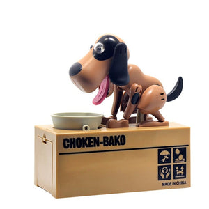 Hungry Puppy Mechanical Coin Bank. (6 Colors Available)
