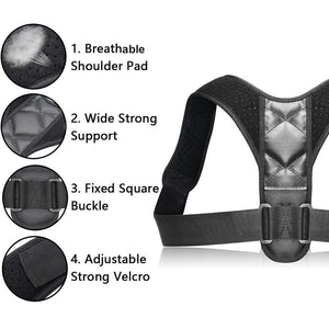 Professional Posture Correction Brace. (Adjustable Spine, Neck, Back & Shoulder Corrector)