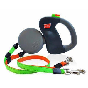 Retractable Tangle Proof Individually Controlled Double Dog Leash. (3 Colors Available)