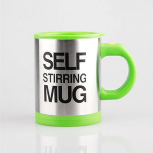 Stainless Steel Self Stirring Mug. (400ML Battery-Powered Mug)