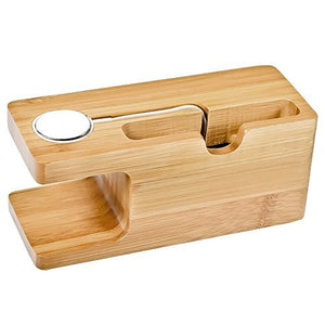Bamboo Wood Apple Charging Station (Apple Watch, iPhone Charging Dock)
