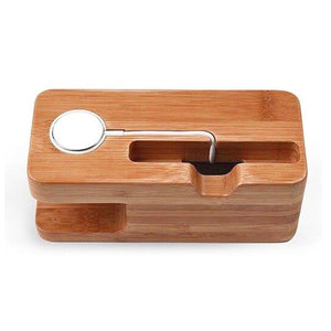 Bamboo Wood Apple Charging Station (Apple Watch, iPhone Charging Dock)