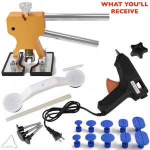 Professional 20 Peace Car Dent Repair Tool Set. (FREE Glue Gun Included)