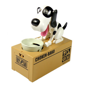 Hungry Puppy Mechanical Coin Bank. (6 Colors Available)