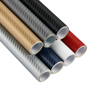 3D Carbon Fiber Car Styling Waterproof Vinyl Wrap. ( 12 Colors Available )