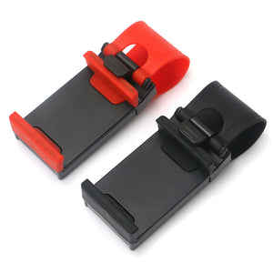 Universal Car Steering Wheel Clip Mount Holder. (2 Colors Available)
