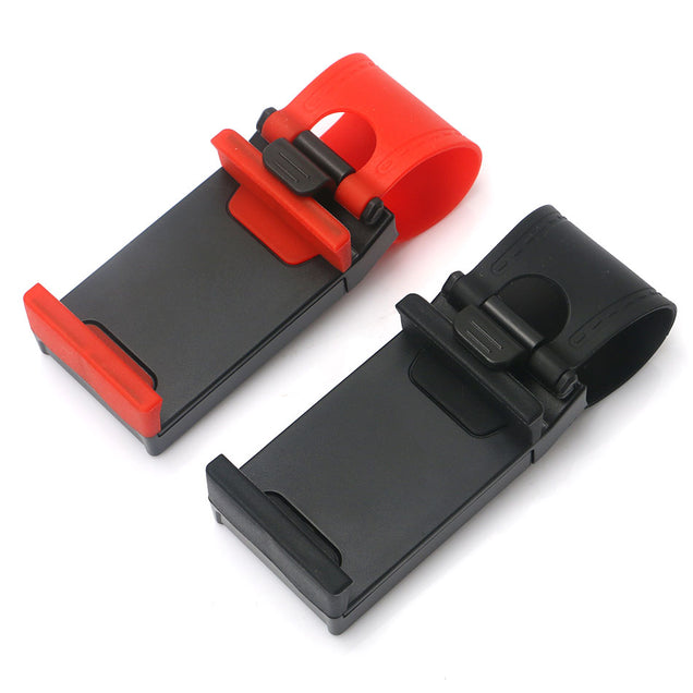 Universal Car Steering Wheel Clip Mount Holder. (2 Colors Available)