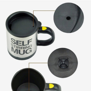 Stainless Steel Self Stirring Mug. (400ML Battery-Powered Mug)