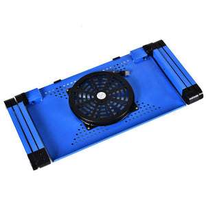 Adjustable Ergonomic Portable Aluminum Laptop Desk. (Mouse Pad Included)
