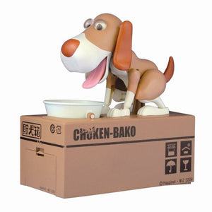 Hungry Puppy Mechanical Coin Bank. (6 Colors Available)