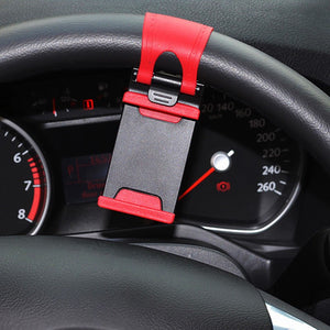 Universal Car Steering Wheel Clip Mount Holder. (2 Colors Available)