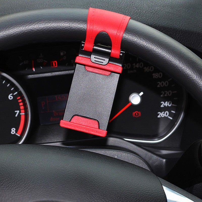 Universal Car Steering Wheel Clip Mount Holder. (2 Colors Available)