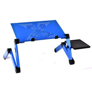 Adjustable Ergonomic Portable Aluminum Laptop Desk. (Mouse Pad Included)