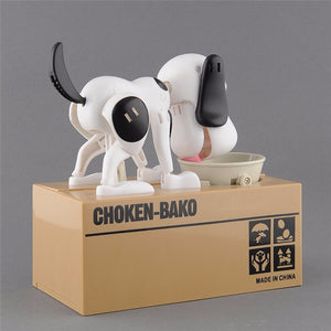 Hungry Puppy Mechanical Coin Bank. (6 Colors Available)