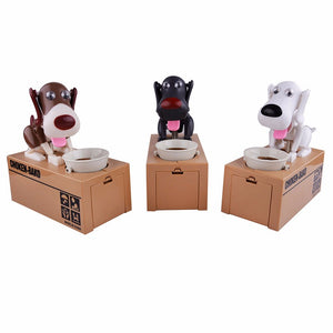 Hungry Puppy Mechanical Coin Bank. (6 Colors Available)