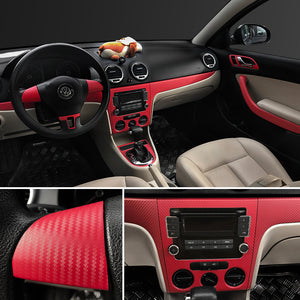 3D Carbon Fiber Car Styling Waterproof Vinyl Wrap. ( 12 Colors Available )