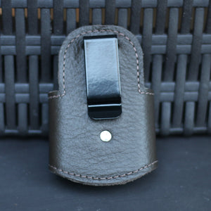 Professional Stethoscope Holder With Back Clip & Velcro Wings. (Genuine Leather, Handmade In U.S.A)