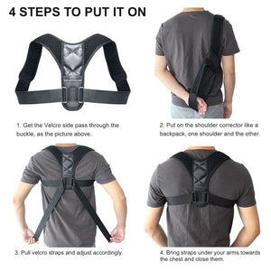Professional Posture Correction Brace. (Adjustable Spine, Neck, Back & Shoulder Corrector)