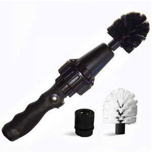 Multi-Use Water-Powered Wheel Brush Turbine (Ideal for Rims, Engines, Bikes, Equipment, and More)