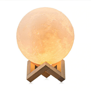 3D Printed Touch Switch LED Moon Night Light. (Adjustable Brightness)