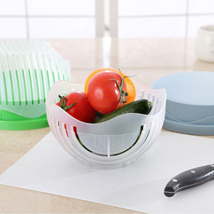 One Minute Vegetable & Salad Chopper Bowl. (3 Colors Available)