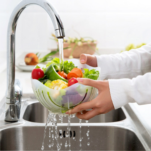 One Minute Vegetable & Salad Chopper Bowl. (3 Colors Available)
