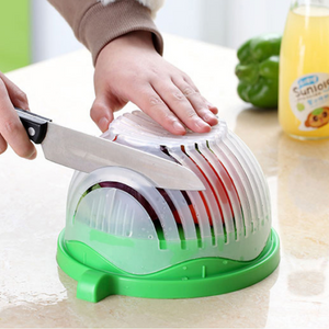 One Minute Vegetable & Salad Chopper Bowl. (3 Colors Available)