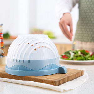 One Minute Vegetable & Salad Chopper Bowl. (3 Colors Available)