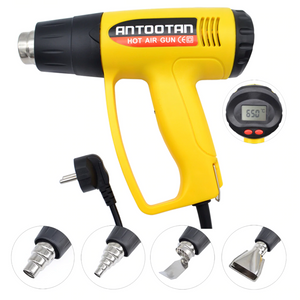 Industrial 2000W 220V Electric Hot Air Gun. (Thermo-Regulator LCD Display)