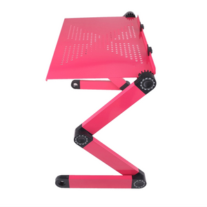 Adjustable Ergonomic Portable Aluminum Laptop Desk. (Mouse Pad Included)