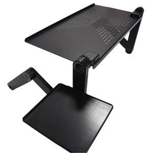 Adjustable Ergonomic Portable Aluminum Laptop Desk. (Mouse Pad Included)