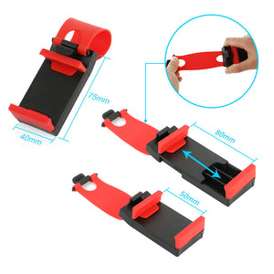 Universal Car Steering Wheel Clip Mount Holder. (2 Colors Available)