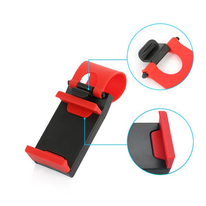 Universal Car Steering Wheel Clip Mount Holder. (2 Colors Available)