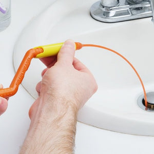 Anti-Clog Flexible Drain Weasel Tool. (Hair Removing Drain Snake)
