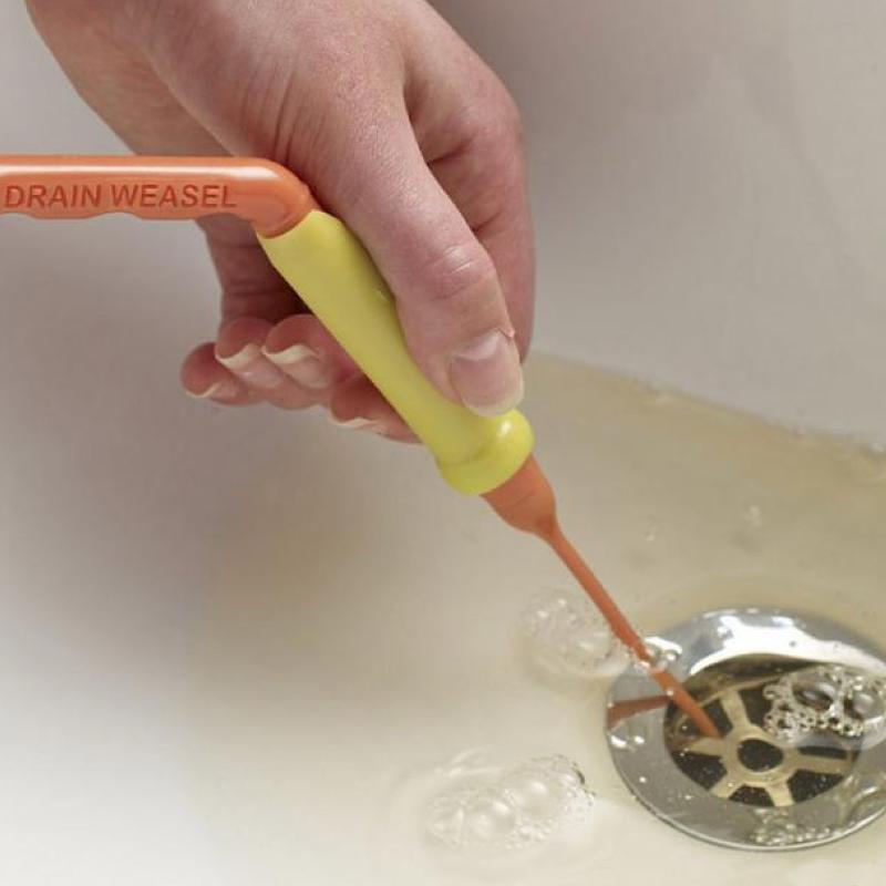 💦How to use drain weasel hair clog tool🛠️ #plumbing #plumber  #plumbingtools #shorts 