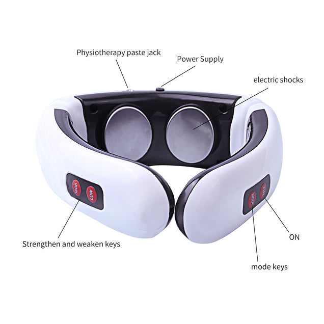 Professional Electric Pulse Back & Neck Far Infrared Massager. (Physiotherapy Pain Reliever)