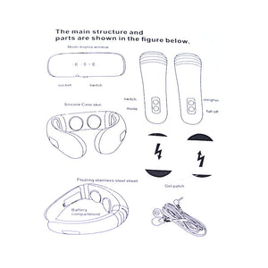 Professional Electric Pulse Back & Neck Far Infrared Massager. (Physiotherapy Pain Reliever)