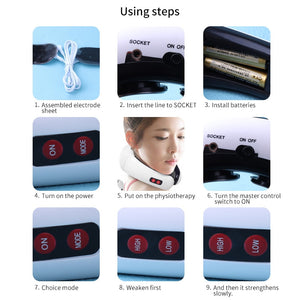 Professional Electric Pulse Back & Neck Far Infrared Massager. (Physiotherapy Pain Reliever)