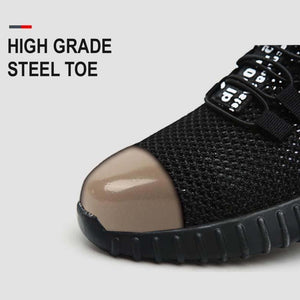 Military Grade Steel Toe Air Mesh Breathable Safety Shoes.