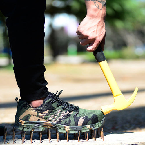 Military Grade Puncture Proof Steel Toe Safety Shoes. (7 Styles Available)